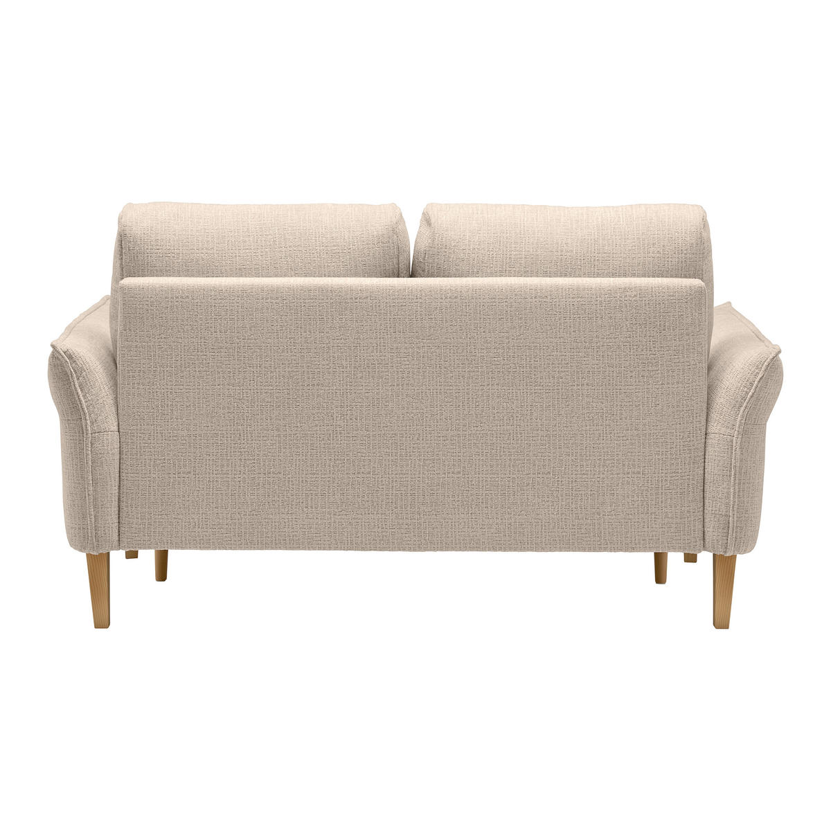 2-SITZER-SOFA in Webstoff Beige  - Eichefarben/Beige, Modern, Holz/Textil (150/85/92cm) - MID.YOU