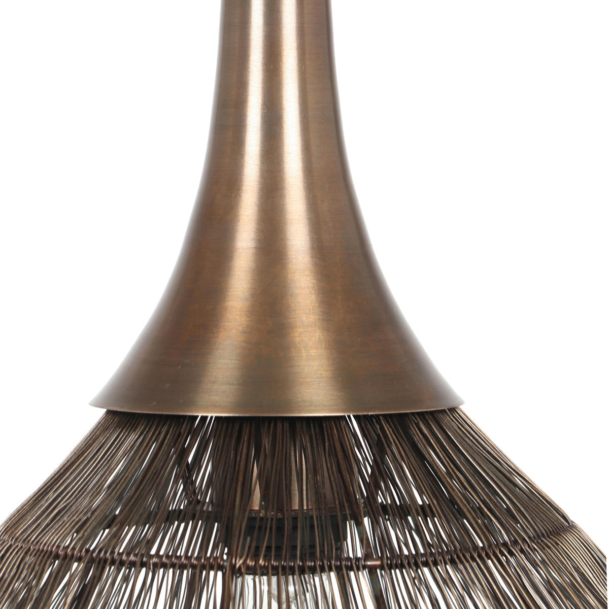 HÄNGLAMPA SORAYA 42/150 cm  - mässingsfärgad, Basics, metall (42/150cm) - Trio Leuchten