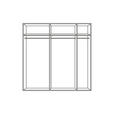 SCHWEBETÜRENSCHRANK  in Weiß, Sonoma Eiche  - Alufarben/Weiß, Design, Holzwerkstoff/Metall (226/210/62cm) - Xora