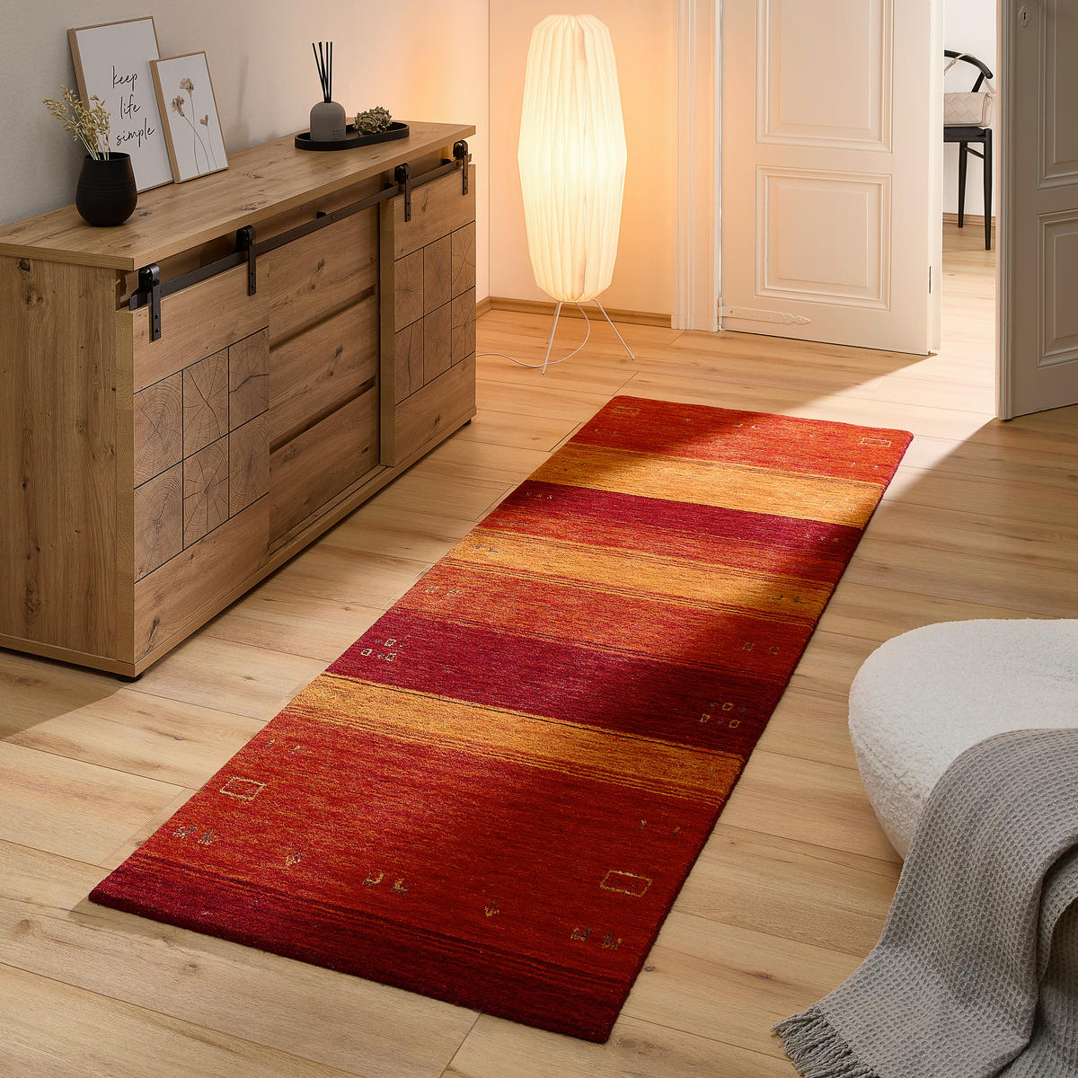 LÄUFER 80/250 cm Edition Alkatif Nomad  - Rot, KONVENTIONELL, Textil (80/250cm) - Cazaris