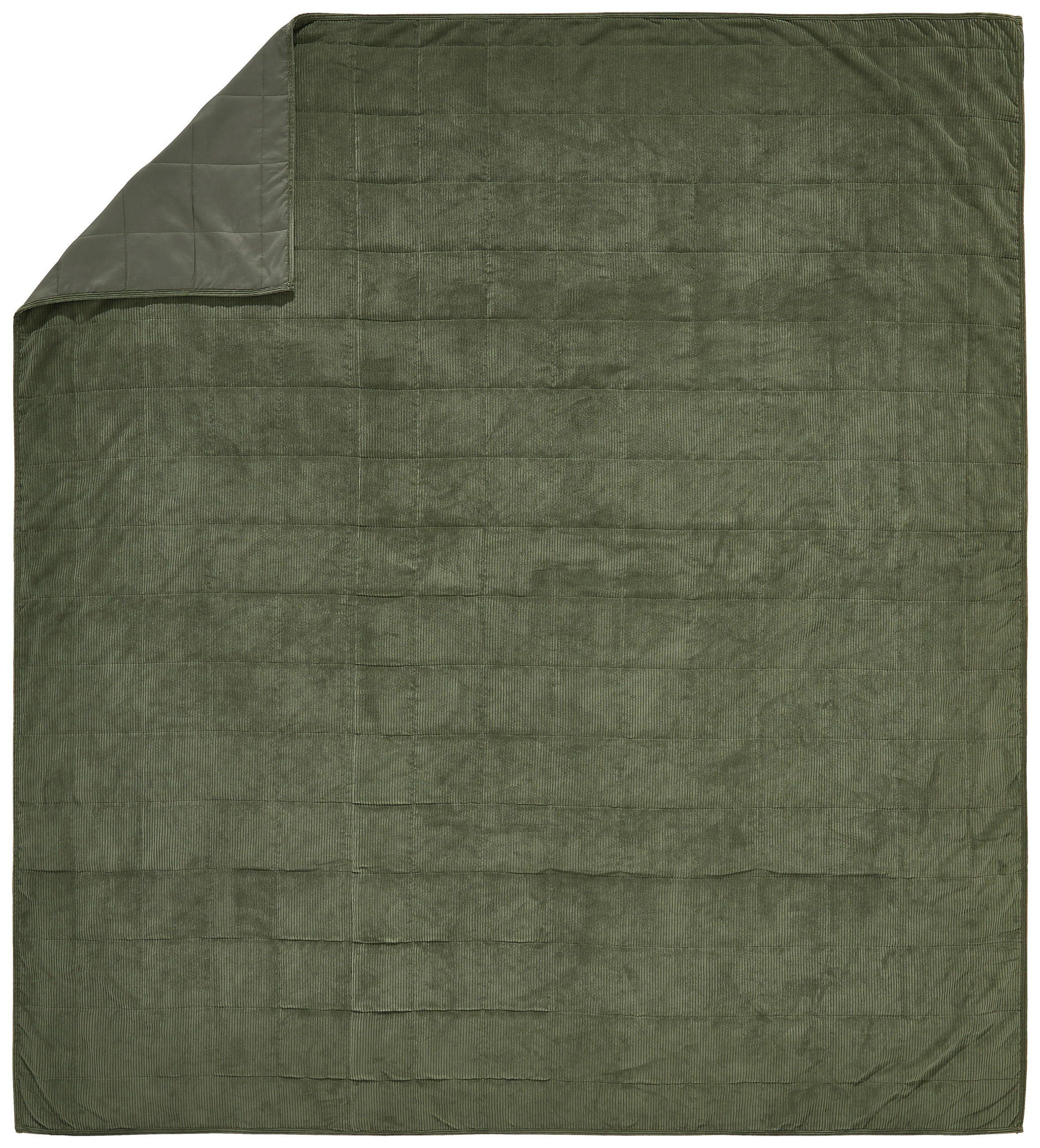 TAGESDECKE - Grün, Basics, Textil (220/240cm) - Novel