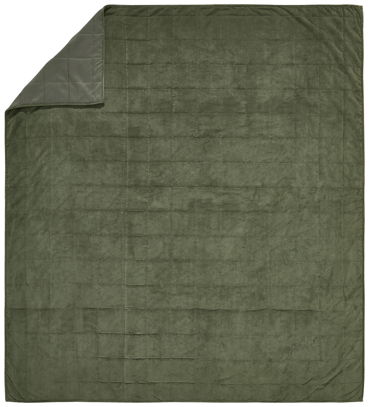 TAGESDECKE - Grün, Basics, Textil (220/240cm) - Novel