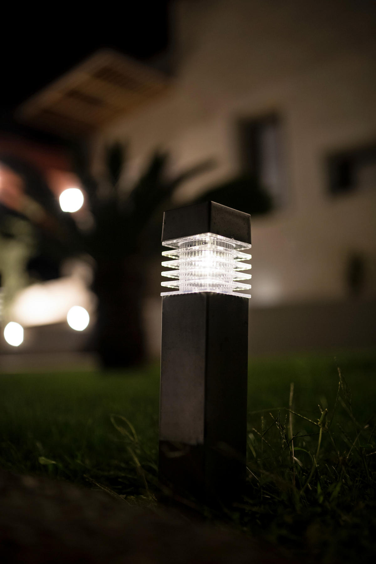 SOLARLEUCHTENSET - Transparent/Dunkelgrau, Konventionell, Kunststoff (5,8/38,5/5,8cm) - Boxxx