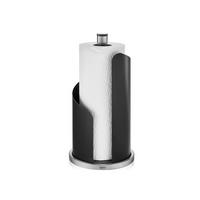 KÜCHENROLLENHALTER - Edelstahlfarben/Schwarz, KONVENTIONELL, Metall (15,6/30cm) - Gefu