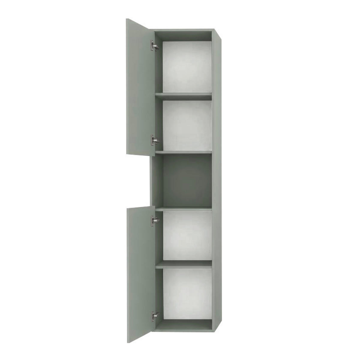HOCHSCHRANK 42/197/33 cm  - Schilfgrün/Schwarz, Trend, Holzwerkstoff/Kunststoff (42/197/33cm) - MID.YOU