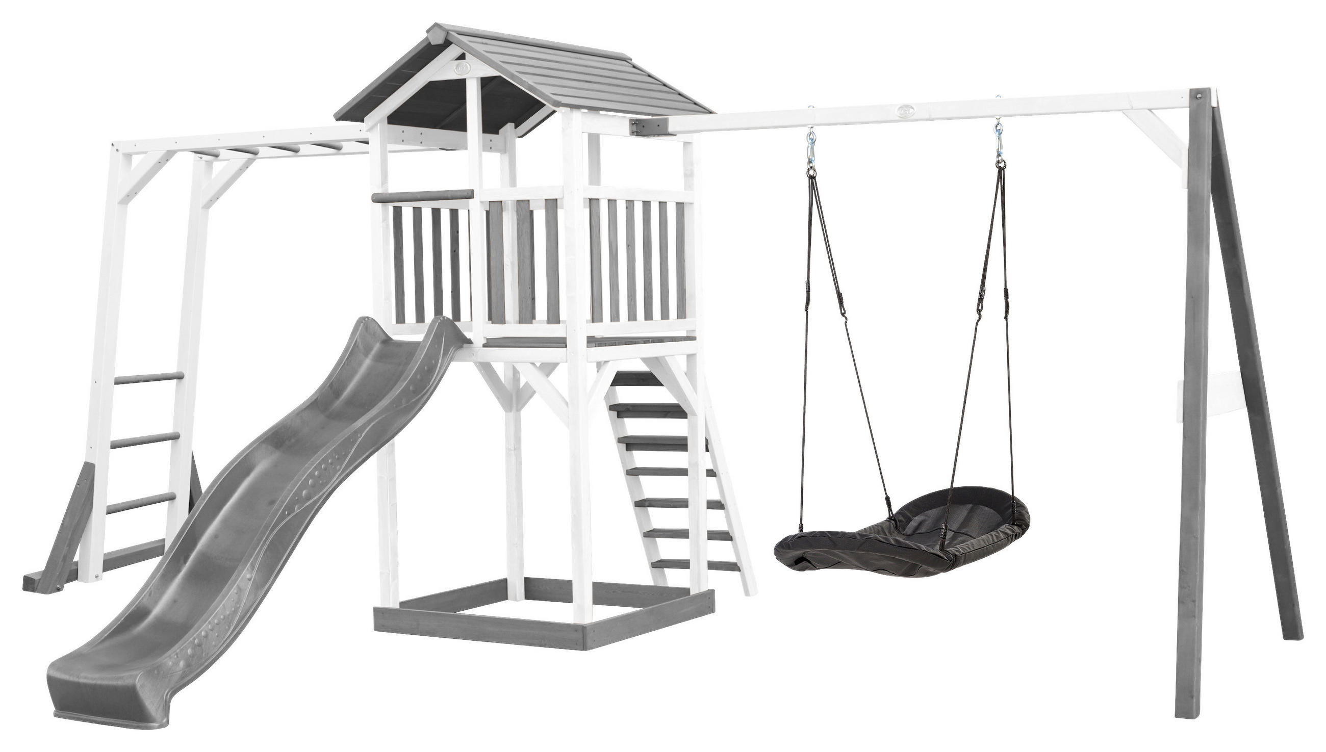 SPIELTURM 519/242/349 cm  - Blau/Weiss, Konventionell, Holz (519/242/349cm)