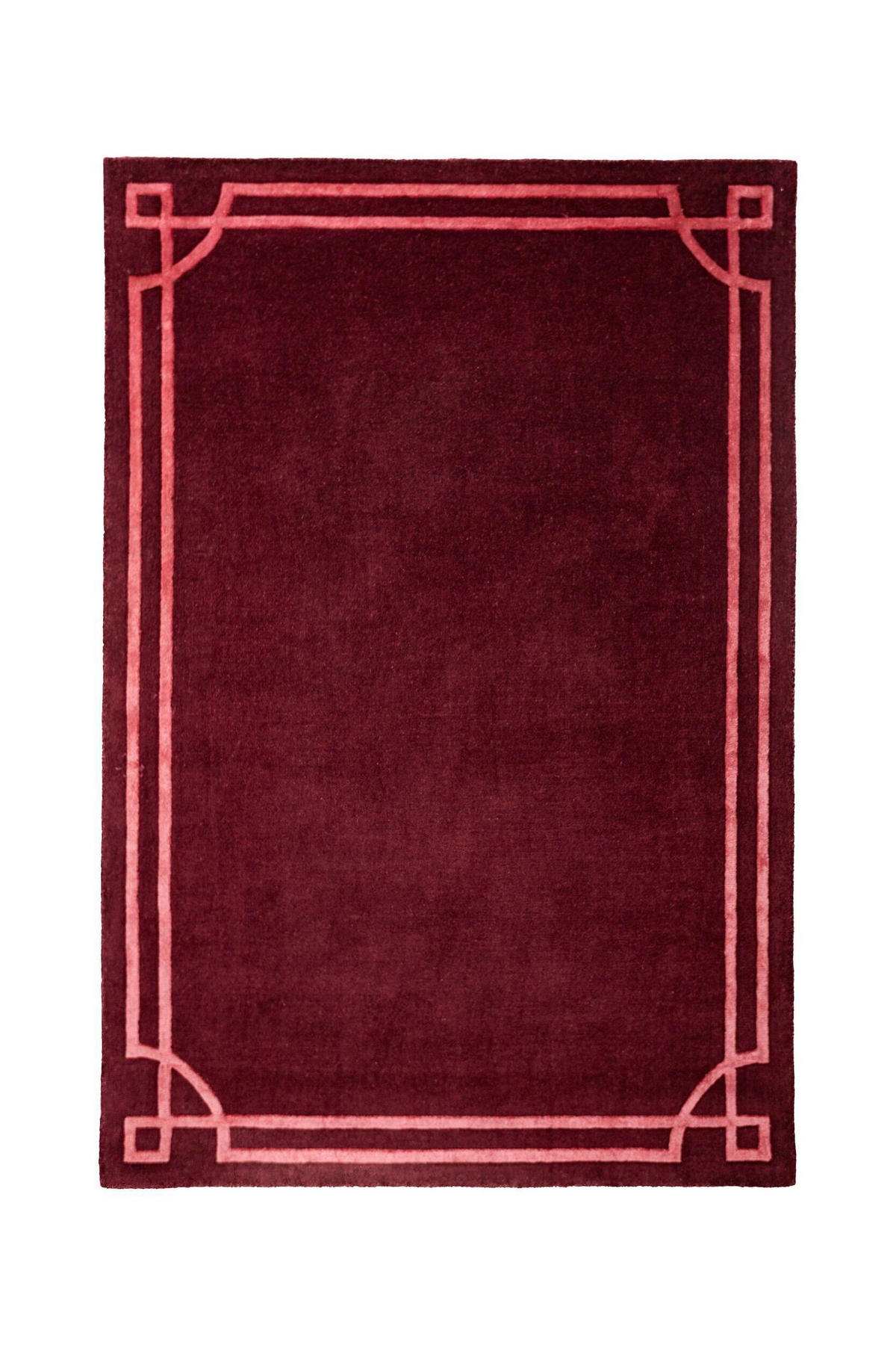 WOLLTEPPICH 120/170 cm Dunkelrot  - Dunkelrot, MODERN, Textil (120/170cm) - Xora