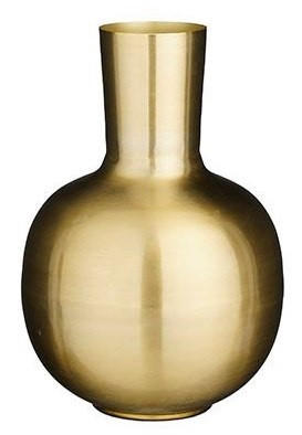 VÁZA, kov, 42 cm - barvy zlata, Basics, kov (28/42cm)