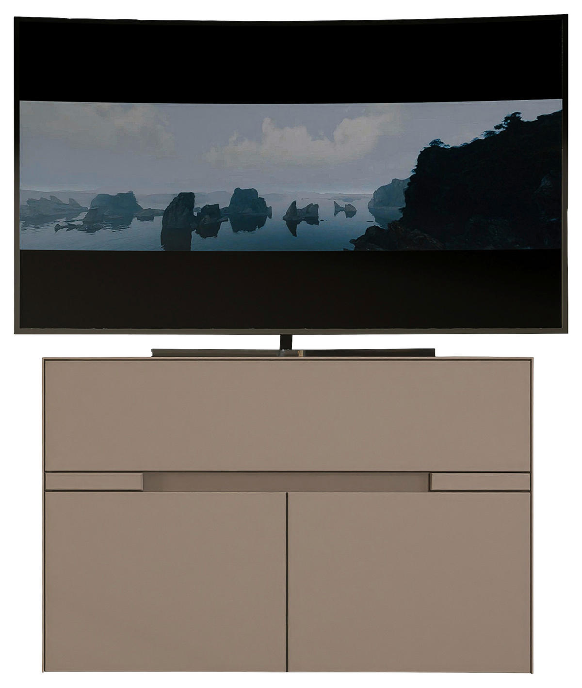 TV-ELEMENT Taupe  90/59/47 cm  - Taupe, Design, Holzwerkstoff (90/59/47cm) - Novel