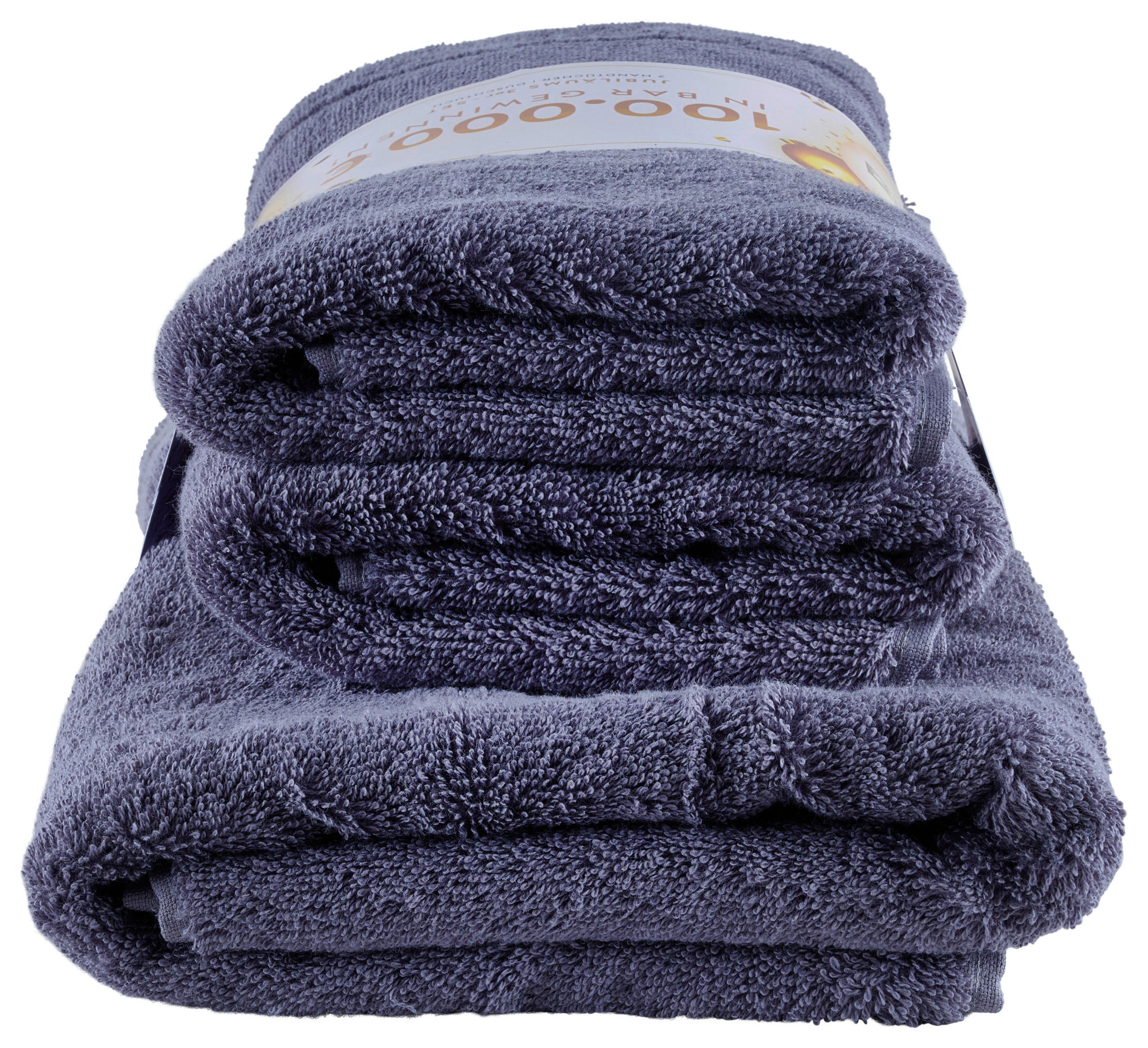 FROTTIERSET Jubiläums Set CH Dunkelgrau 3-teilig  - Dunkelgrau, Basics, Textil - Vossen