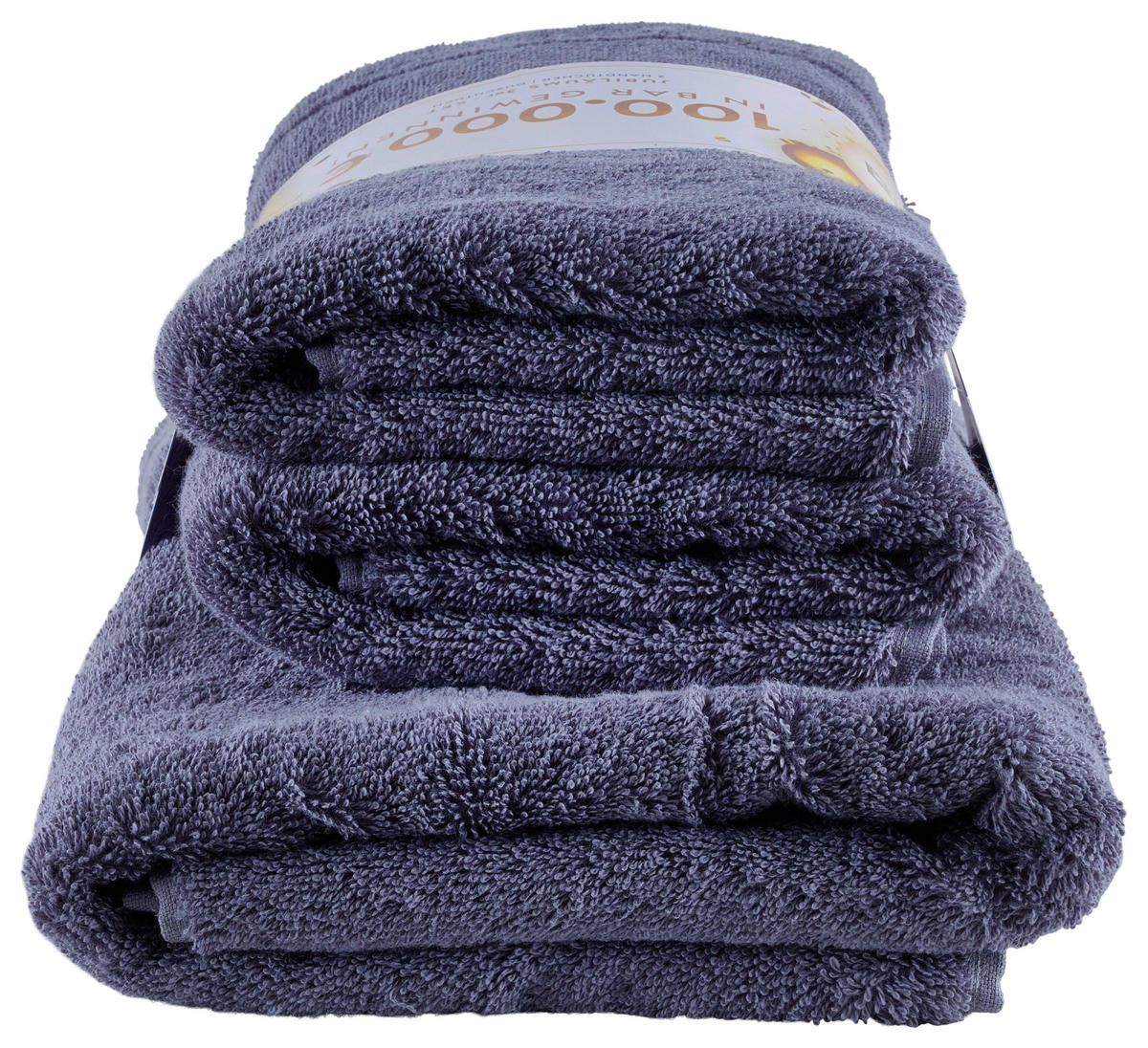 FROTTIERSET Jubiläums Set CH Dunkelgrau 3-teilig  - Dunkelgrau, Basics, Textil - Vossen