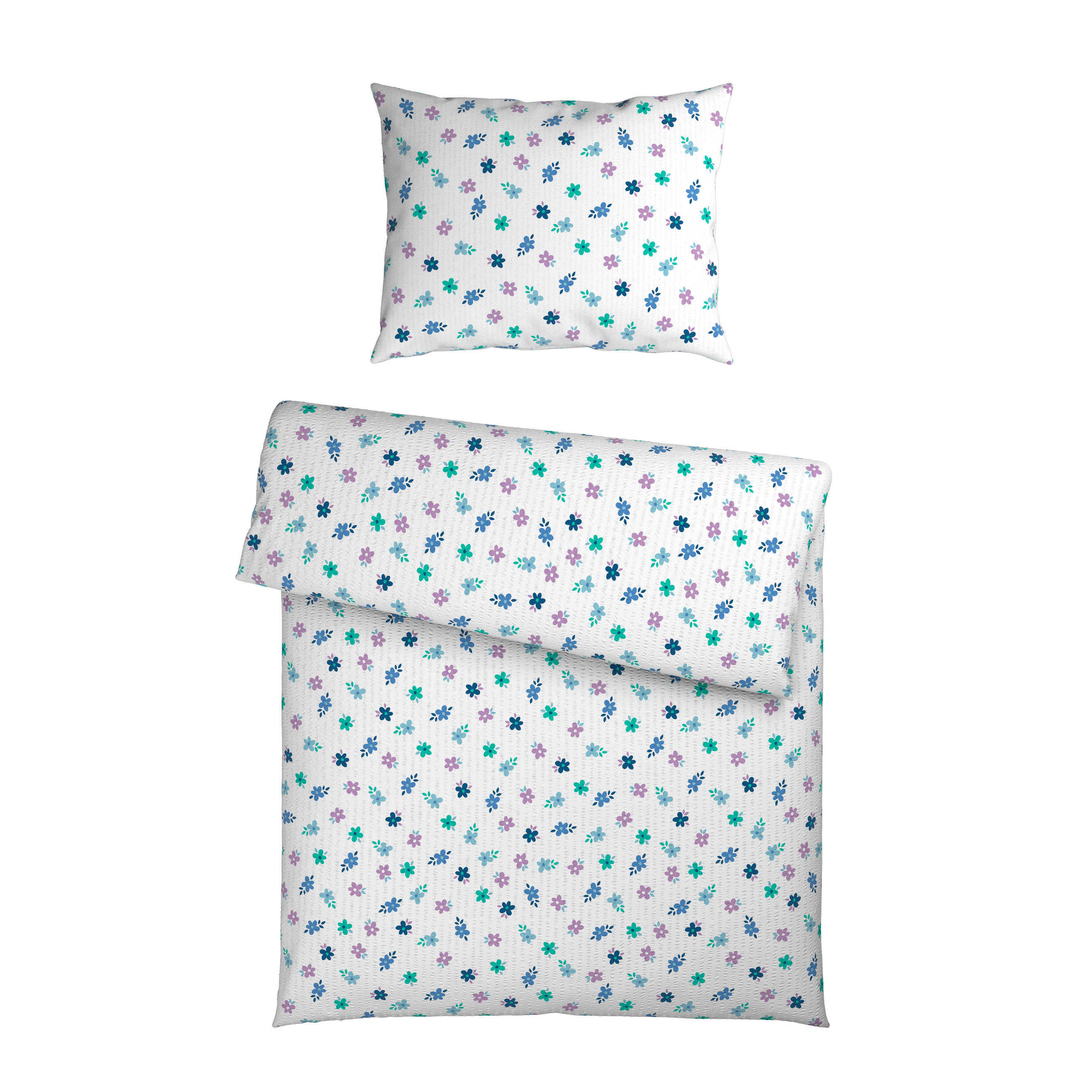 BETTWÄSCHE Mavie Seersucker 140/200 cm  - Multicolor, KONVENTIONELL, Textil (140/200cm) - Esposa