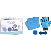 TIERBÜRSTE - Blau/Hellblau, Basics, Kunststoff (22/7.5/20cm)