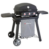 GASGRILL Schwarz Landmann  - Schwarz, Basics, Metall (132cm) - Landmann
