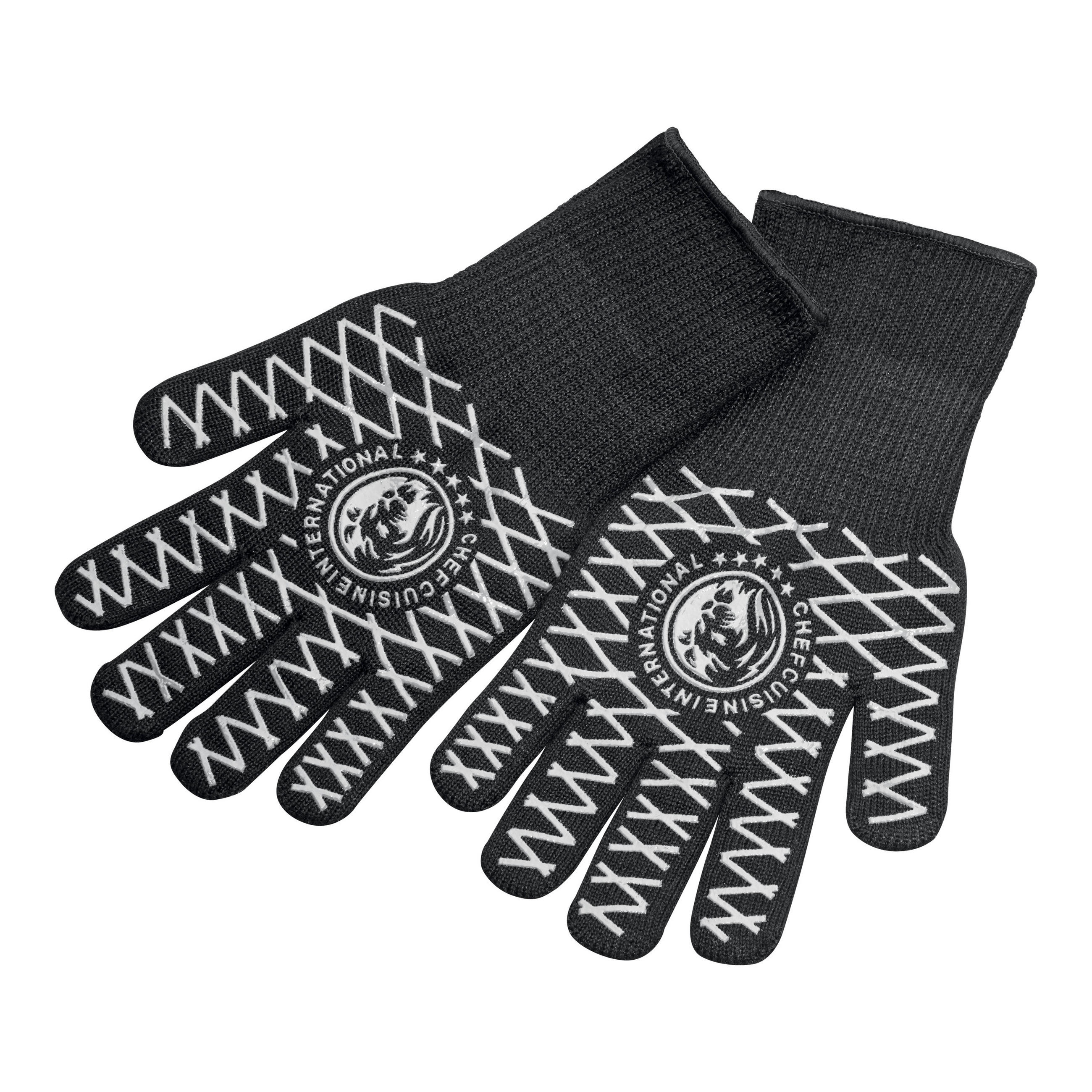 GRILLHANDSCHUH - Weiß Hochglanz/Schwarz, Basics, Kunststoff/Textil (34.3/17/3cm) - CHEF CUISINE