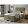 BOXBETT 100/200 cm,  in Beige, Bettkasten, Topper,  - Beige/Schwarz, MODERN, Kunststoff/Textil (100/200cm) - MID.YOU