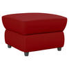 HOCKER in Textil Rot  - Rot/Schwarz, KONVENTIONELL, Kunststoff/Textil (68/45/68cm) - Livetastic