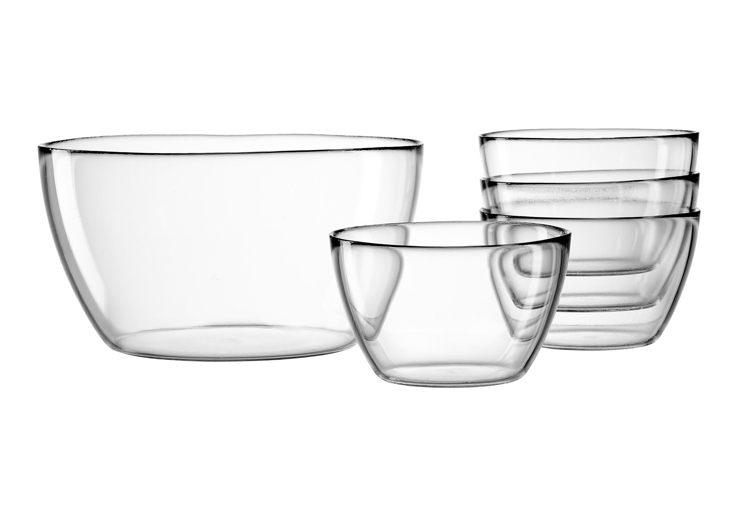 SET ZDJELA ZA SERVIRANJE          LISA  - prozirno, Basics, staklo - Ritzenhoff Breker