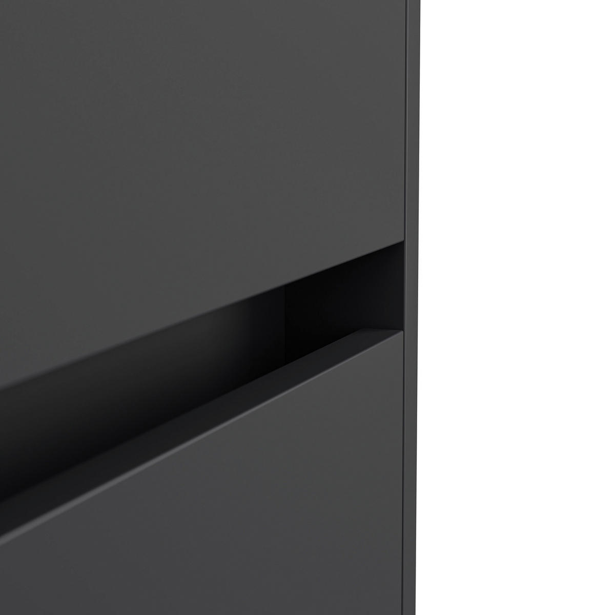 SIDEBOARD Posseik Industrial  in 79/75,8/42 cm  - Eichefarben/Graphitfarben, Design, Holzwerkstoff/Metall (79/75,8/42cm) - P & B