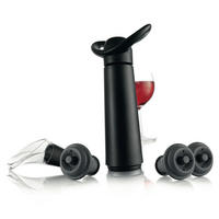 SET ZA VINO  - siva/crna, Basics, plastika (16.5/19/4.9cm) - Vacu Vin