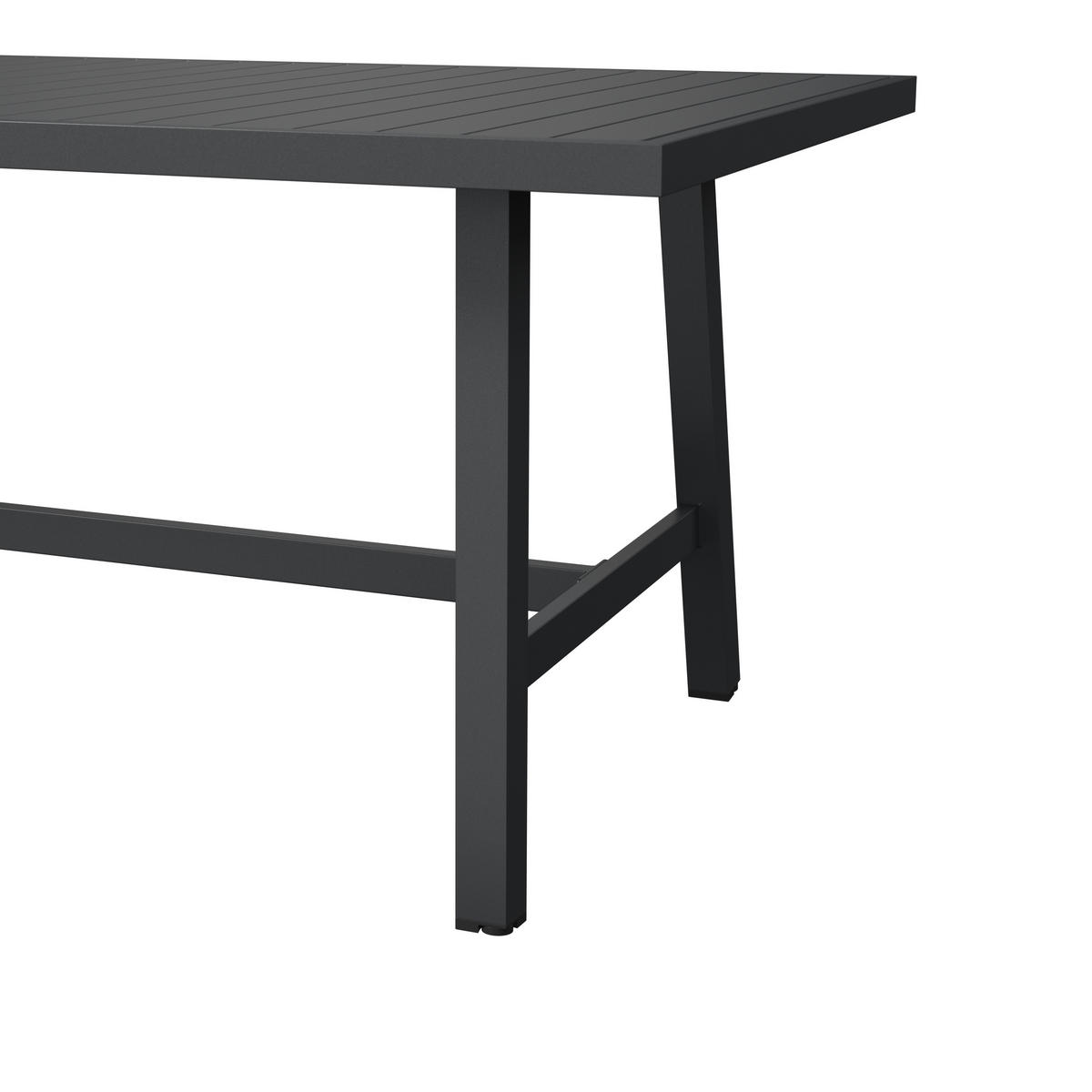 GARTENTISCHGRUPPE  - Anthrazit/Grau, MODERN, Textil/Metall (162/73/90cm) - Ambia Garden