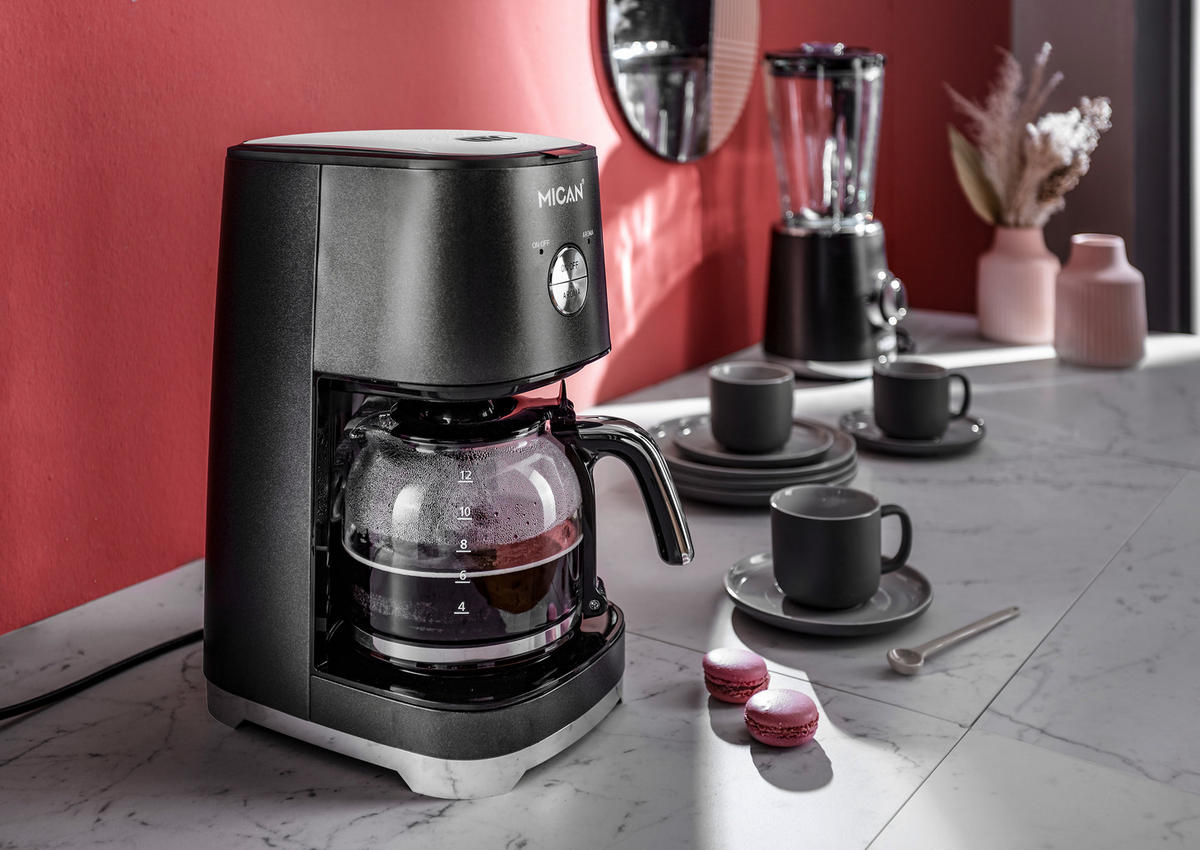 PREKVAPKÁVACÍ KÁVOVAR - tmavosivá, Konventionell, kov/plast (1,5l) - Homeware Profession.