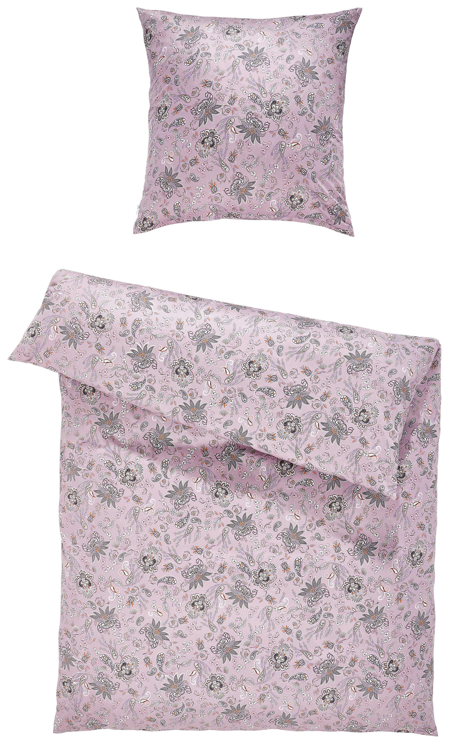 BETTWÄSCHE Satin 155/220 cm  - Mauve, KONVENTIONELL, Textil (155/220cm) - Estella