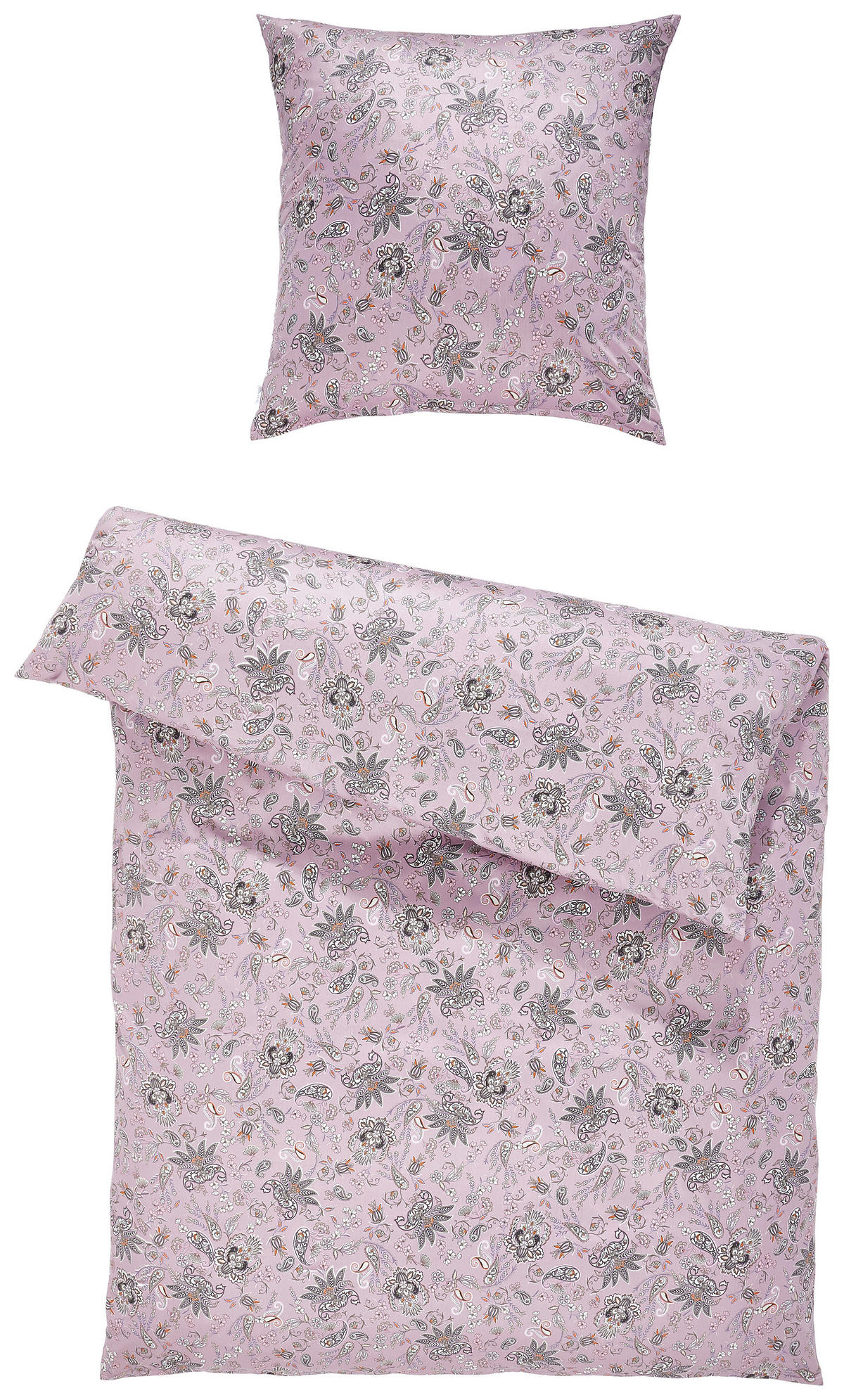 BETTWÄSCHE Satin 135/200 cm  - Mauve, KONVENTIONELL, Textil (135/200cm) - Estella