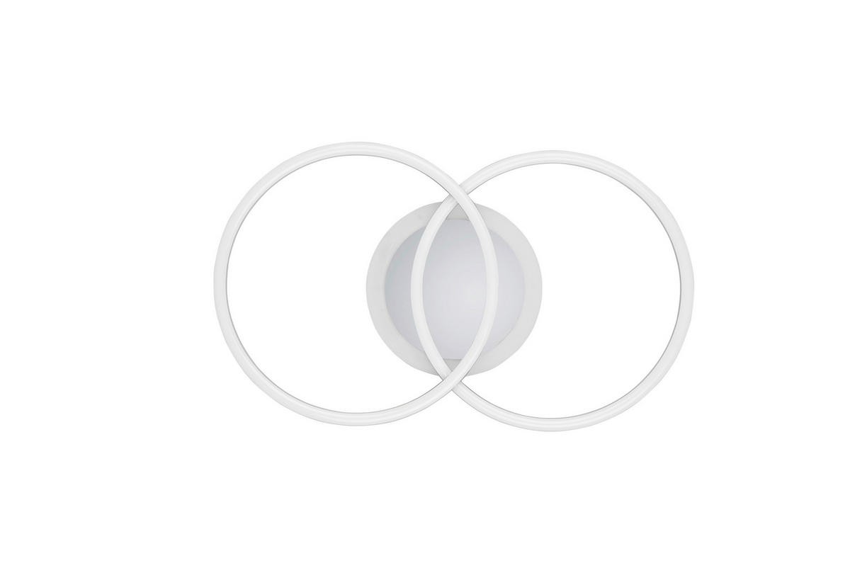 STROPNÉ LED SVIETIDLO, 50,0/7,5/30, cm - biela/chrómová, Design, kov/plast (50,0/7,5/30,cm)
