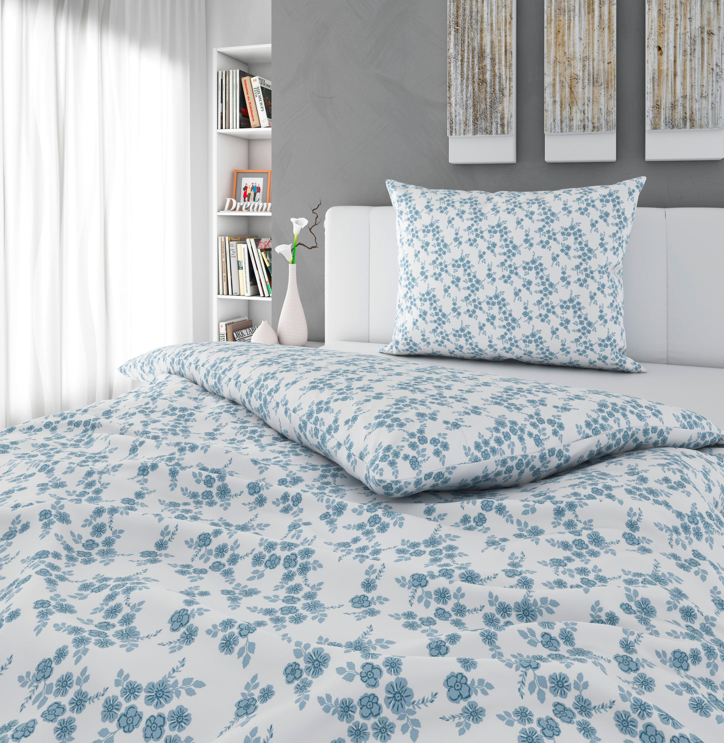 BETTWÄSCHE 140/200 cm  - Blau, KONVENTIONELL, Textil (140/200cm) - Esposa