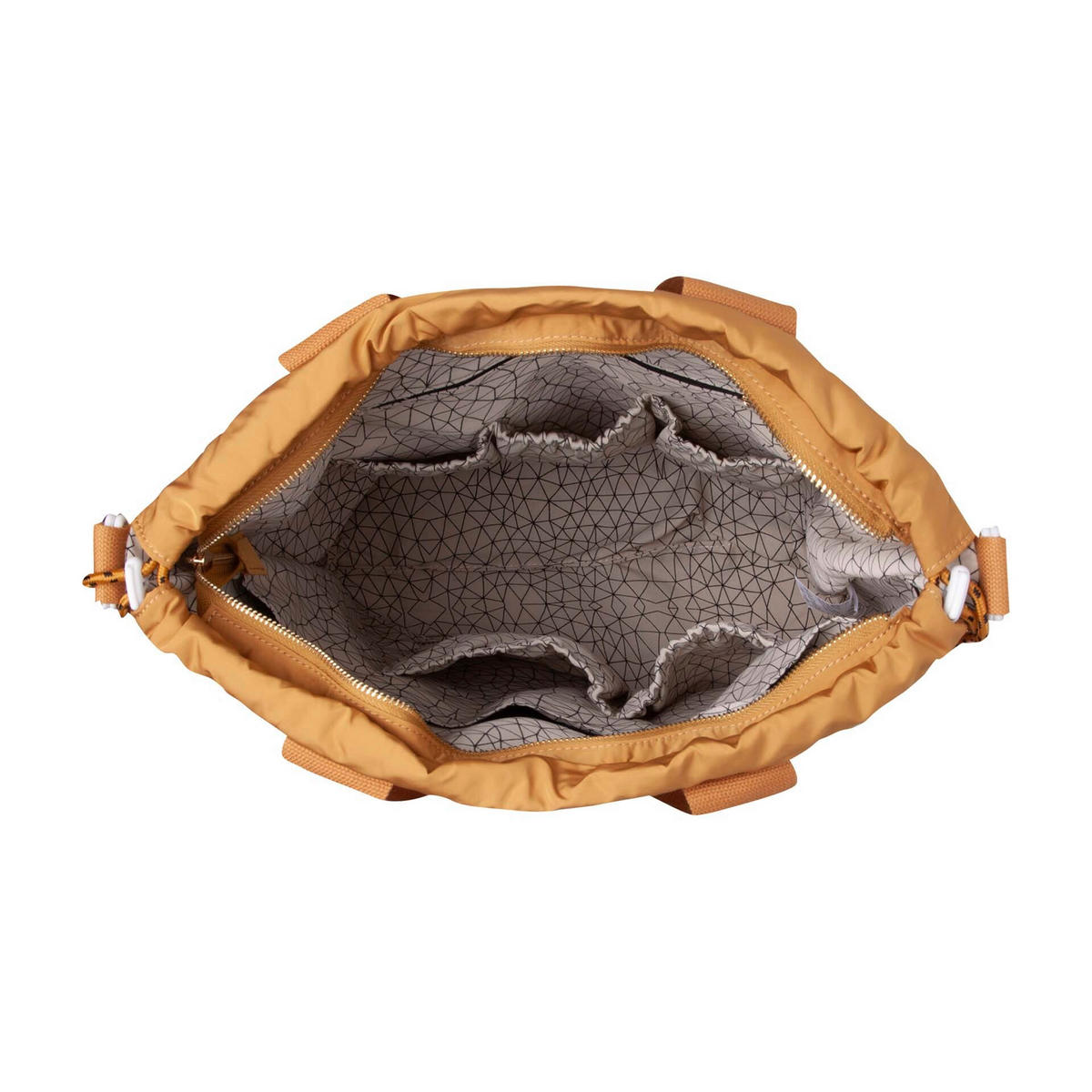 WICKELTASCHE  - Beige/Senfgelb, Basics, Textil (45/37/15cm)