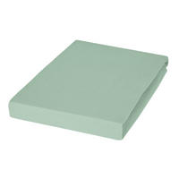 SPANNBETTTUCH Jersey 100/200 cm  - Salbeigrün, Basics, Textil (100/200cm) - Janine