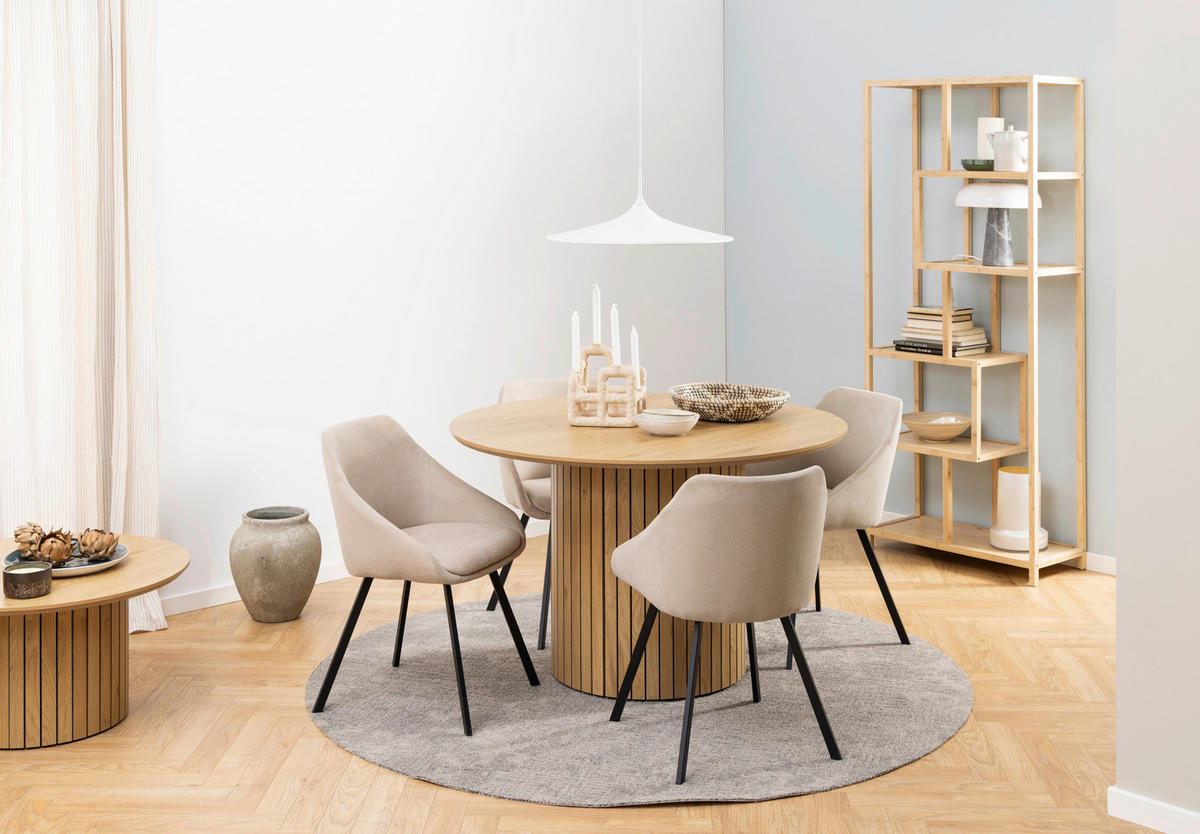REGÁL, přírodní barvy, bambus, 77/185/35 cm - přírodní barvy, Design, dřevo (77/185/35cm) - Livetastic