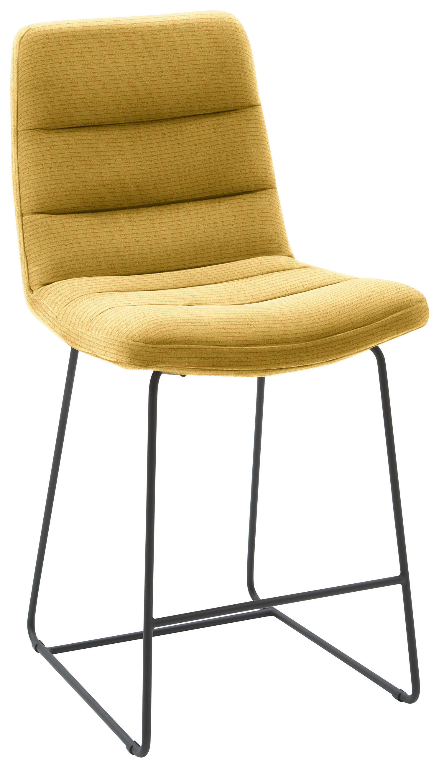 TRESENSTUHL in Gelb  - Gelb/Schwarz, Design, Textil/Metall (52/106/66cm) - Dieter Knoll