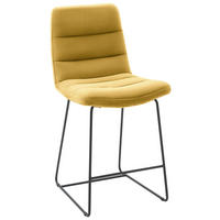 TRESENSTUHL in Gelb  - Gelb/Schwarz, Design, Textil/Metall (52/106/66cm) - Dieter Knoll