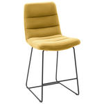 TRESENSTUHL in Gelb  - Gelb/Schwarz, Design, Textil/Metall (52/106/66cm) - Dieter Knoll