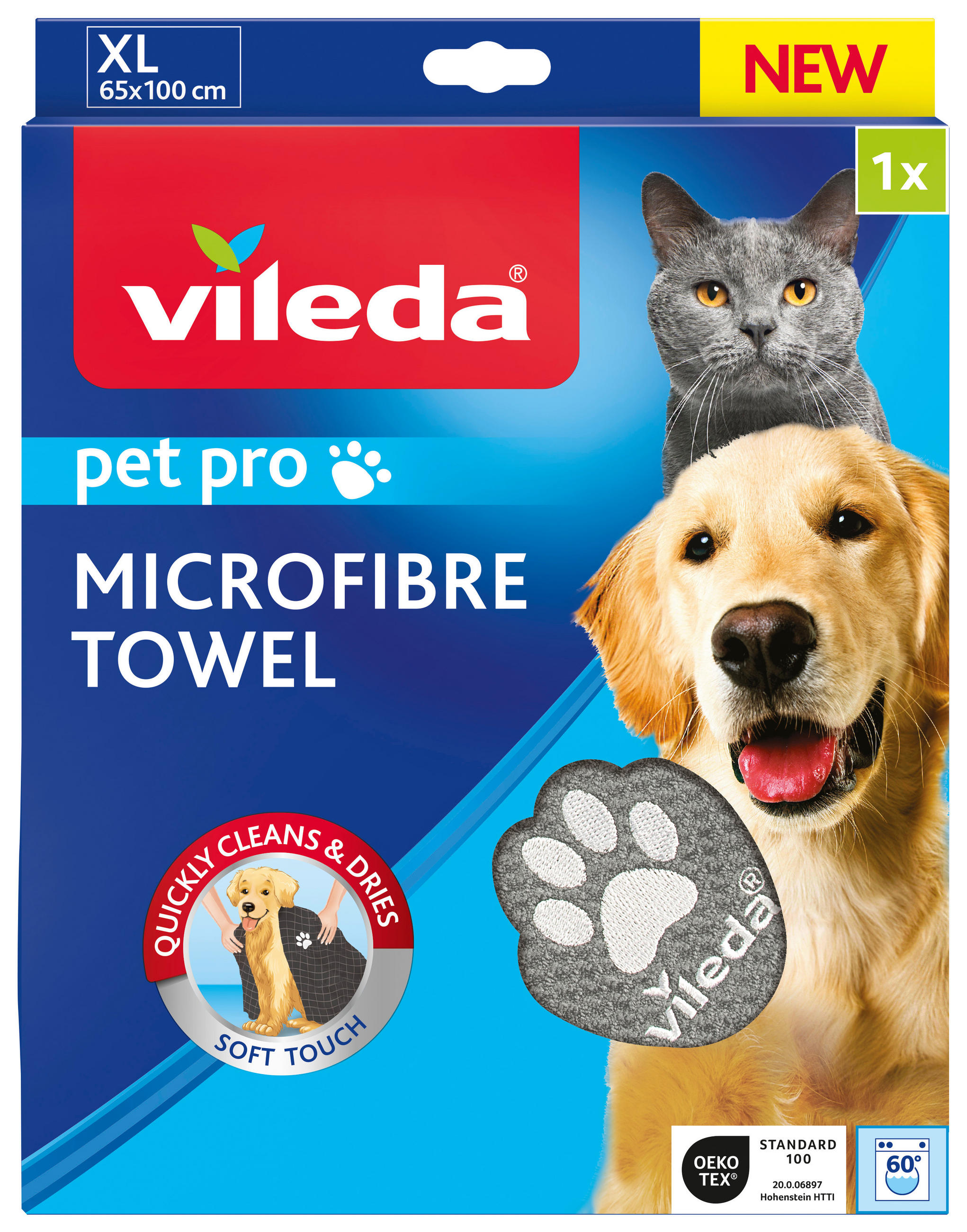 Mikrofasertuch Vileda Pet Pro Handtuch XL