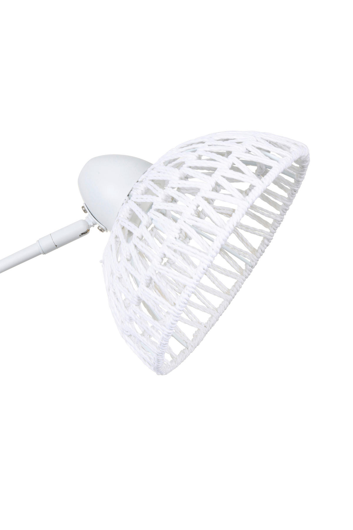 STEHLEUCHTE - Weiss, Trend, Papier/Metall (55/24/155cm) - Novel