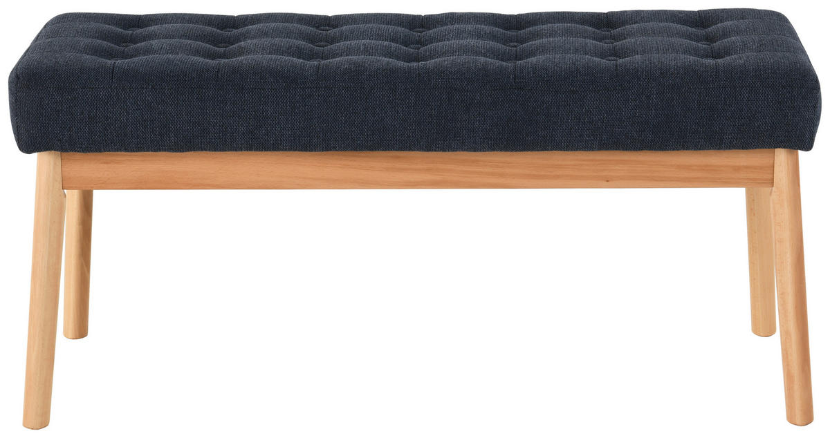 ŠATNÍ LAVICE, 100/48/36 cm - barvy dubu/tmavě modrá, Design, dřevo/textil (100/48/36cm) - MID.YOU