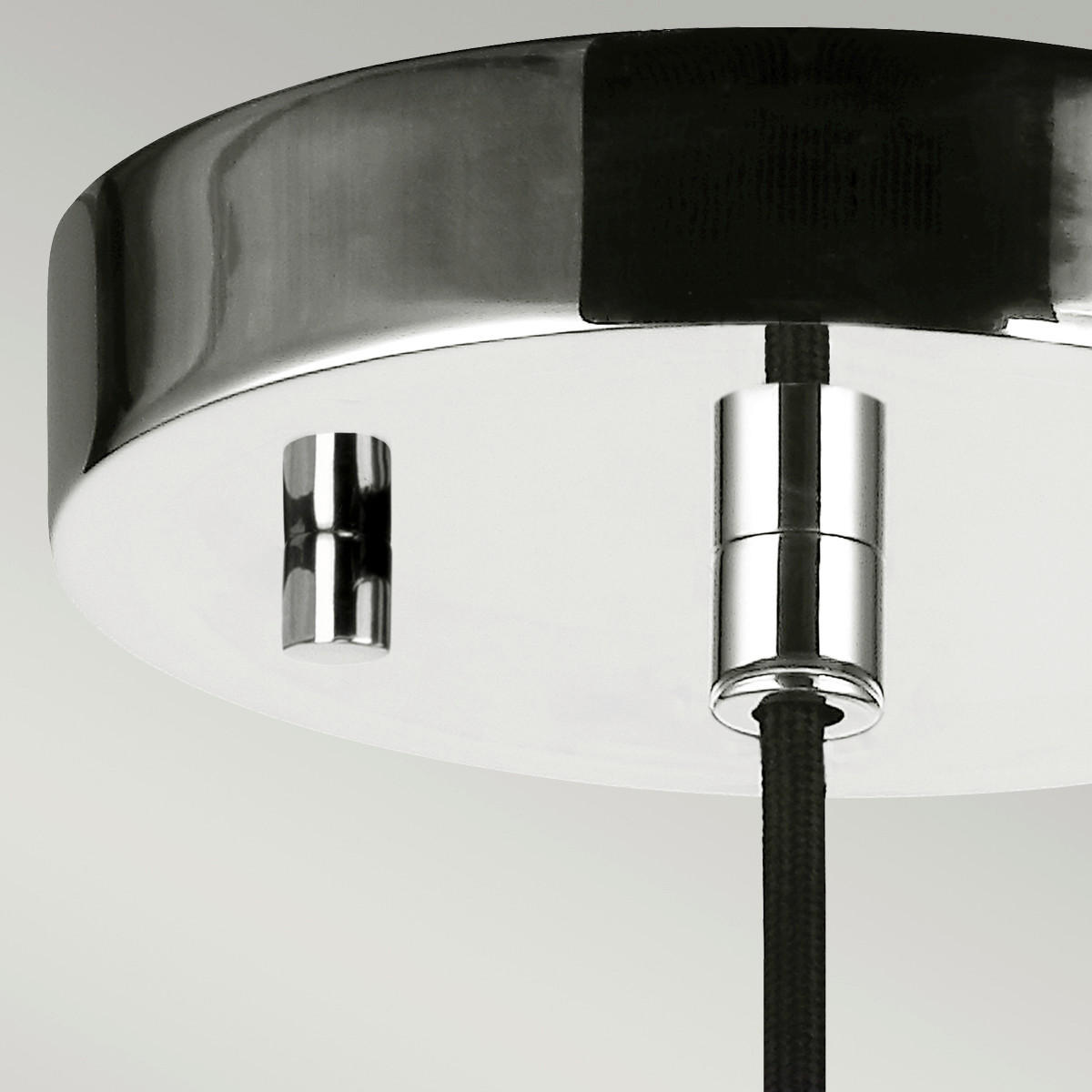 HÄNGELEUCHTE 11.1/32.3 cm    - Nickelfarben, Konventionell, Glas/Metall (11.1/32.3cm) - Elstead Lighting