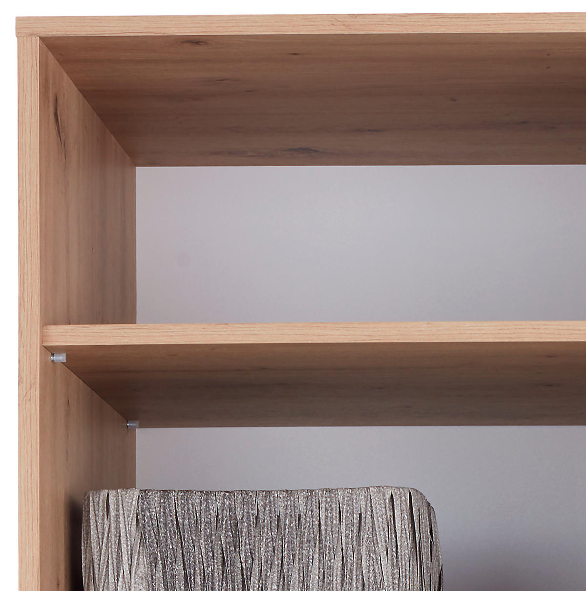 KLEIDERSCHRANK 98/205/55 cm 2-türig Weiß, Eiche Artisan  - Alufarben/Weiß, MODERN, Holzwerkstoff/Kunststoff (98/205/55cm) - Ondega