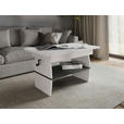 COUCHTISCH 95-125/60/51,5-61,5 cm Weiß  - Weiß, KONVENTIONELL, Holzwerkstoff (95-125/60/51,5-61,5cm) - Xora
