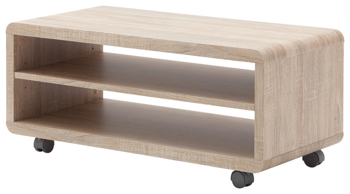 NÍZKÁ KOMODA, barvy dubu, 79/35/39 cm - barvy dubu, Konvenční, kompozitní dřevo (79/35/39cm)
