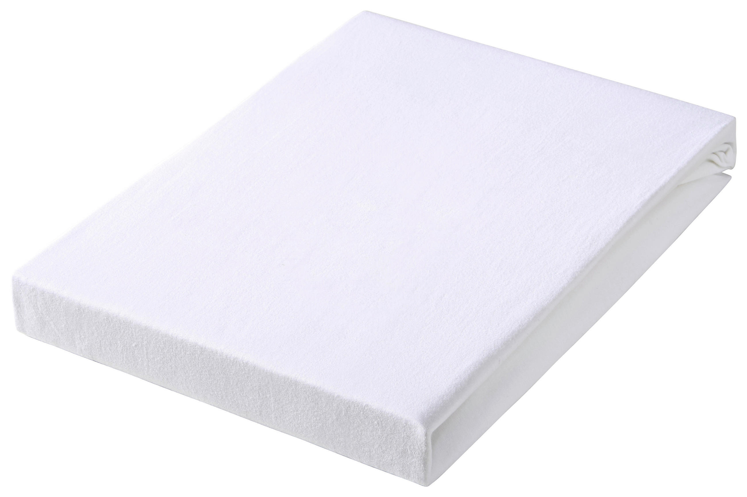 SPANNBETTTUCH Jersey - Weiß, Basics, Textil (140-160/200-220cm) - Novel