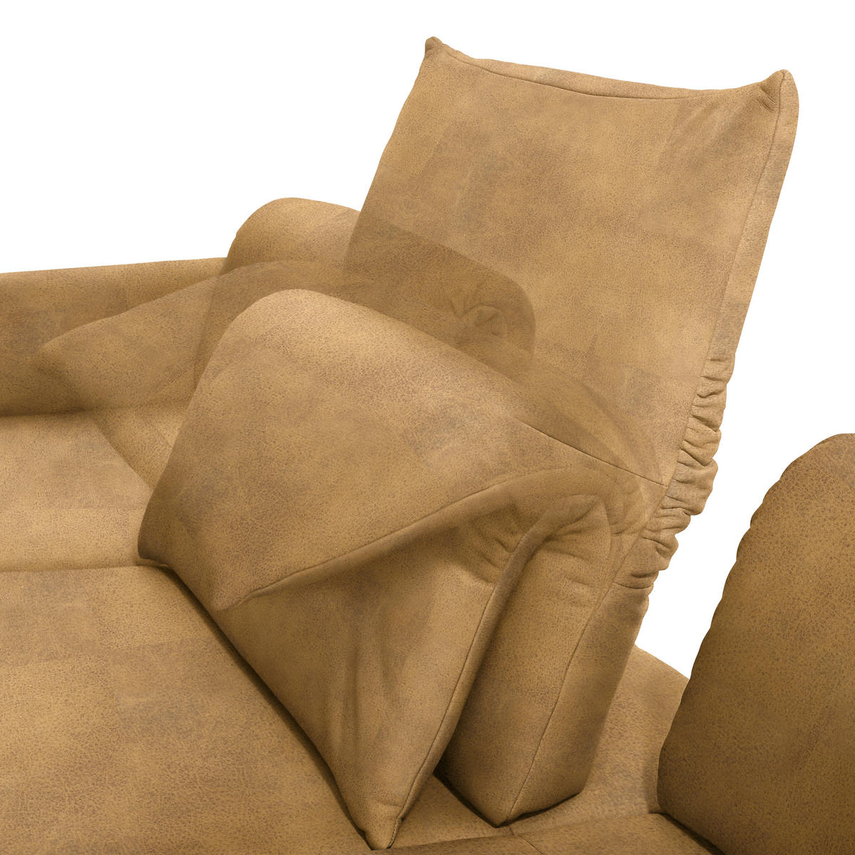 ECKSOFA in Echtleder Currygelb  173/308 cm  - Currygelb/Anthrazit, Design, Leder/Metall (173/308cm) - Joop!