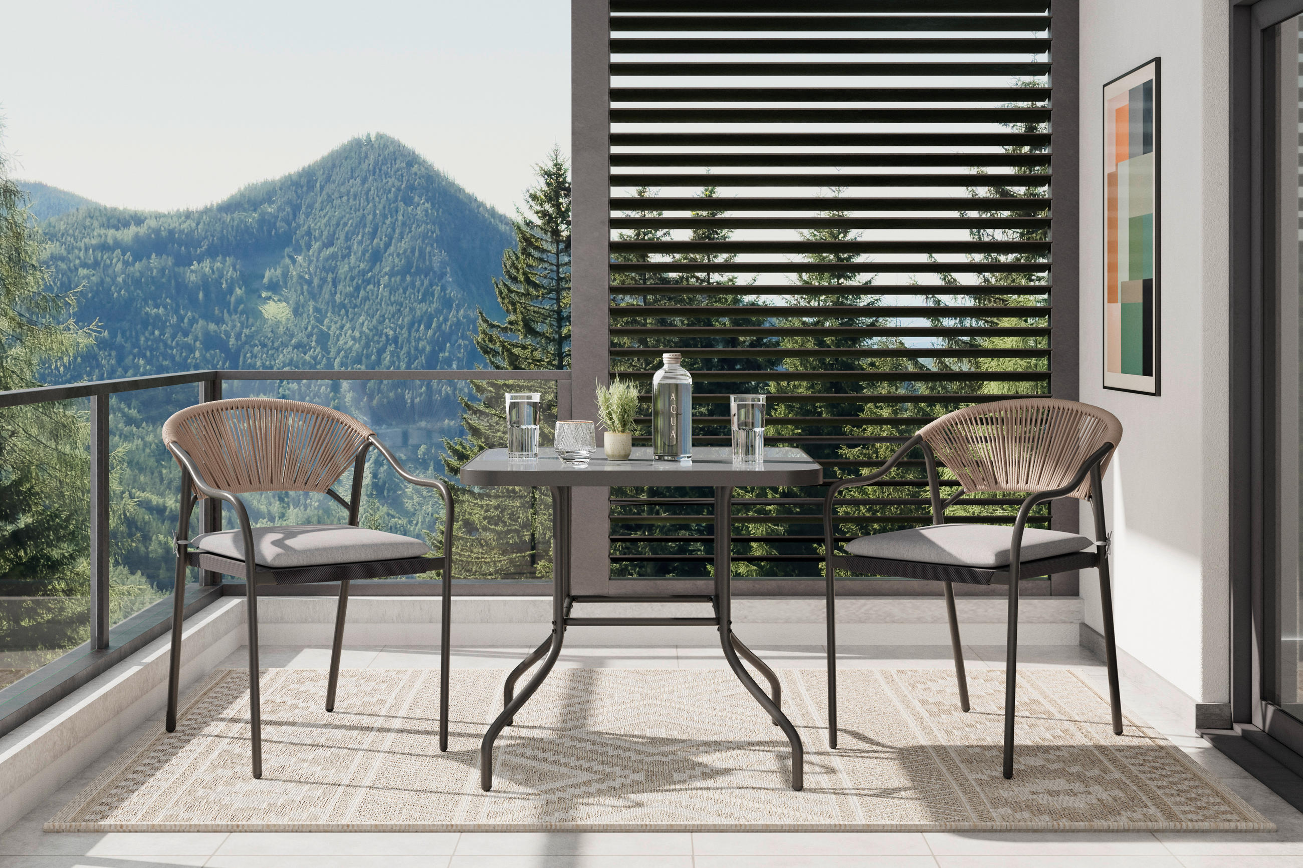 STAPELSESSEL in Metall, Kunststoff, Textil Dunkelgrau  - Dunkelgrau, MODERN, Kunststoff/Textil (55/85/61cm) - Xora