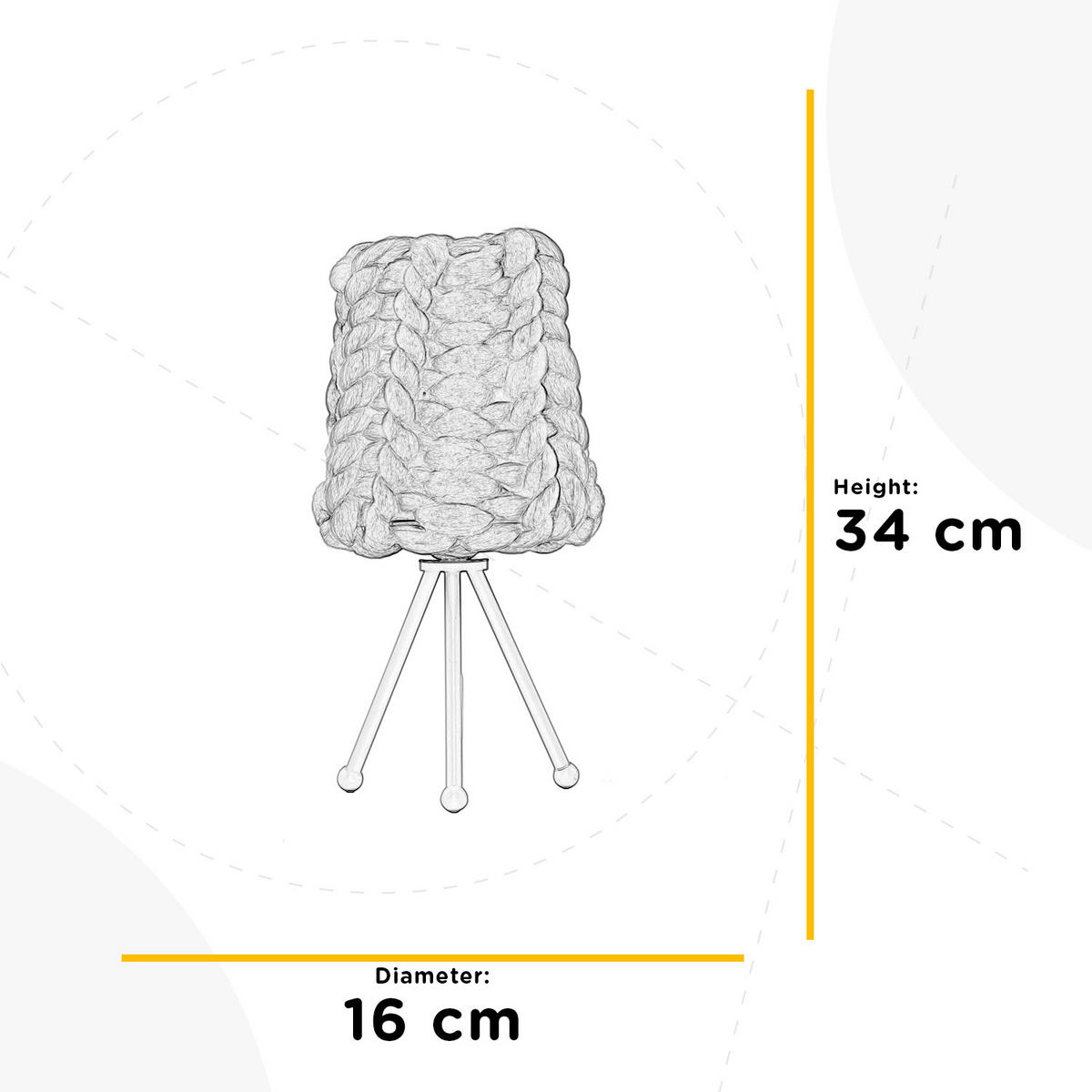 KINDERTISCHLEUCHTE 16/34 cm  - Pink/Weiß, Trend, Textil/Metall (16/34cm)