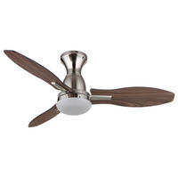 DECKENVENTILATOR  107/32,5 cm    - Hellbraun/Dunkelbraun, Konventionell, Holzwerkstoff/Kunststoff (107/32,5cm) - Globo