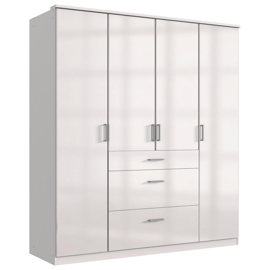 Drehtürenschrank Mit Laden B: 179 Cm Clack, Weiß