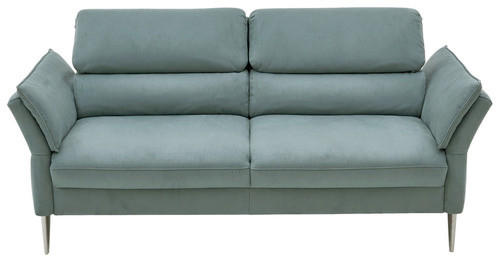 2,5-SITZER Blau  - Blau/Alufarben, Design, Textil/Metall (194/85/94cm) - Valdera
